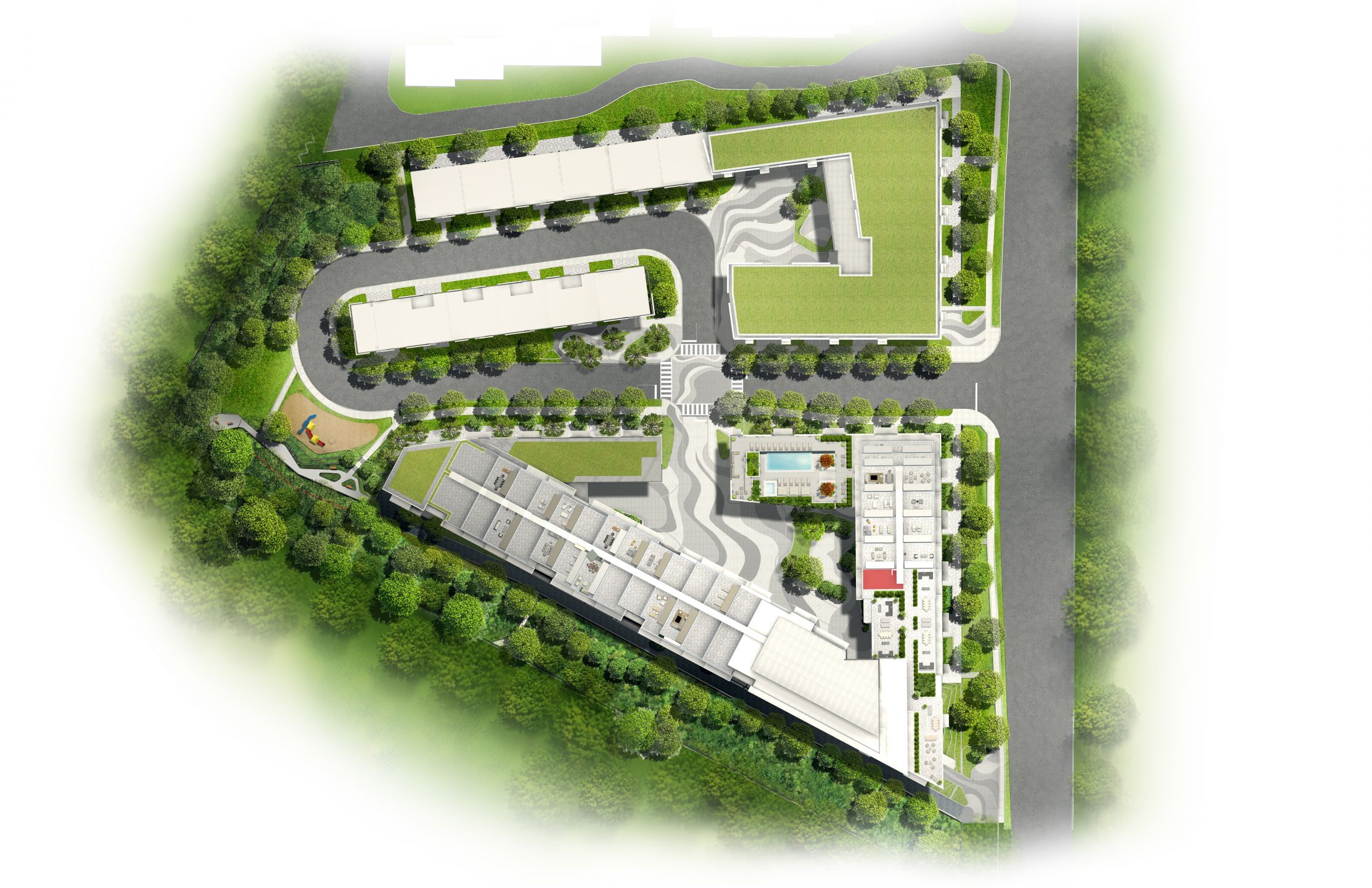 Pin By Vajra On Photoshop Site Plan Rendering Master Plan Render 