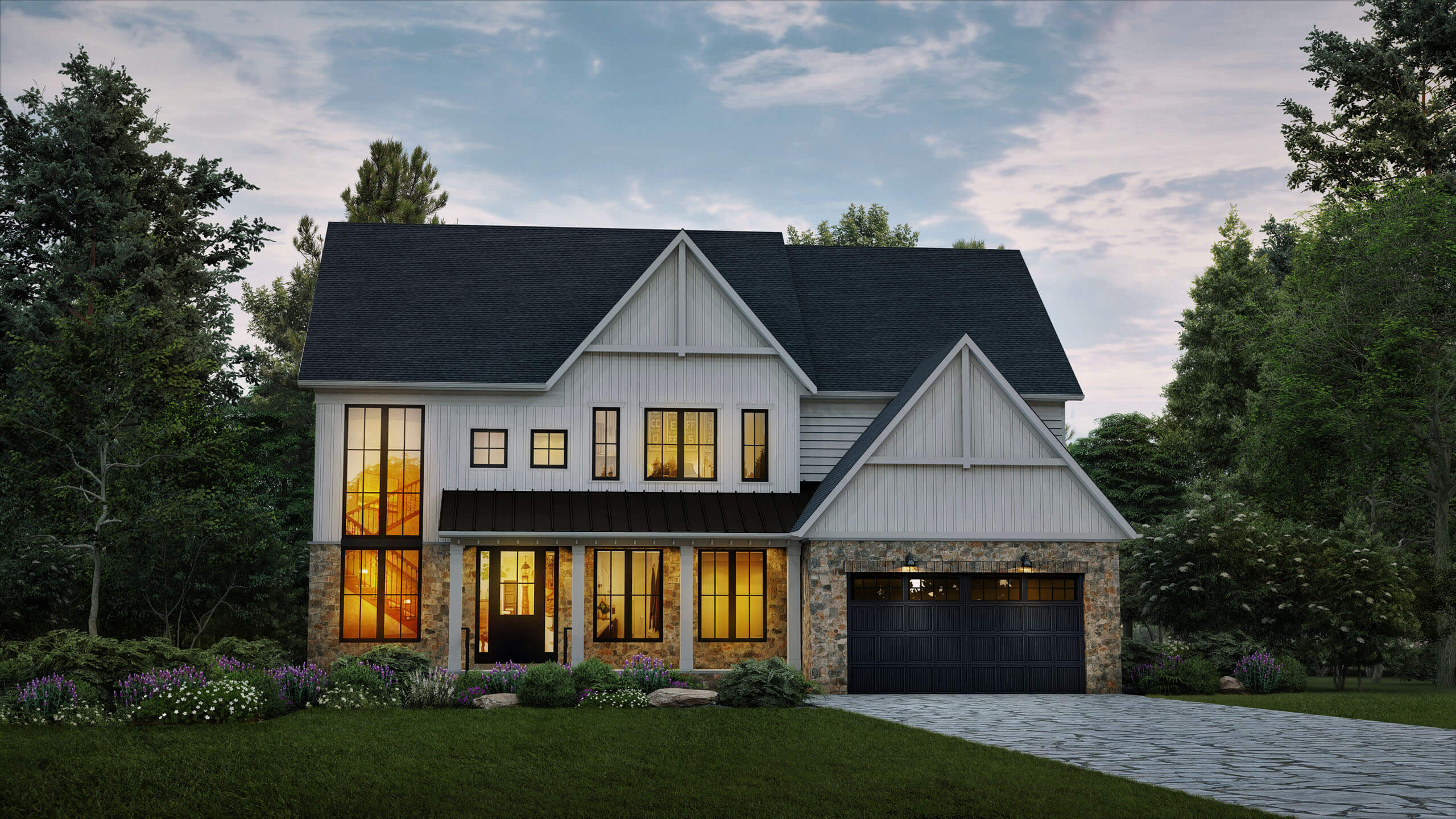 Exterior Rendering - Single Family House