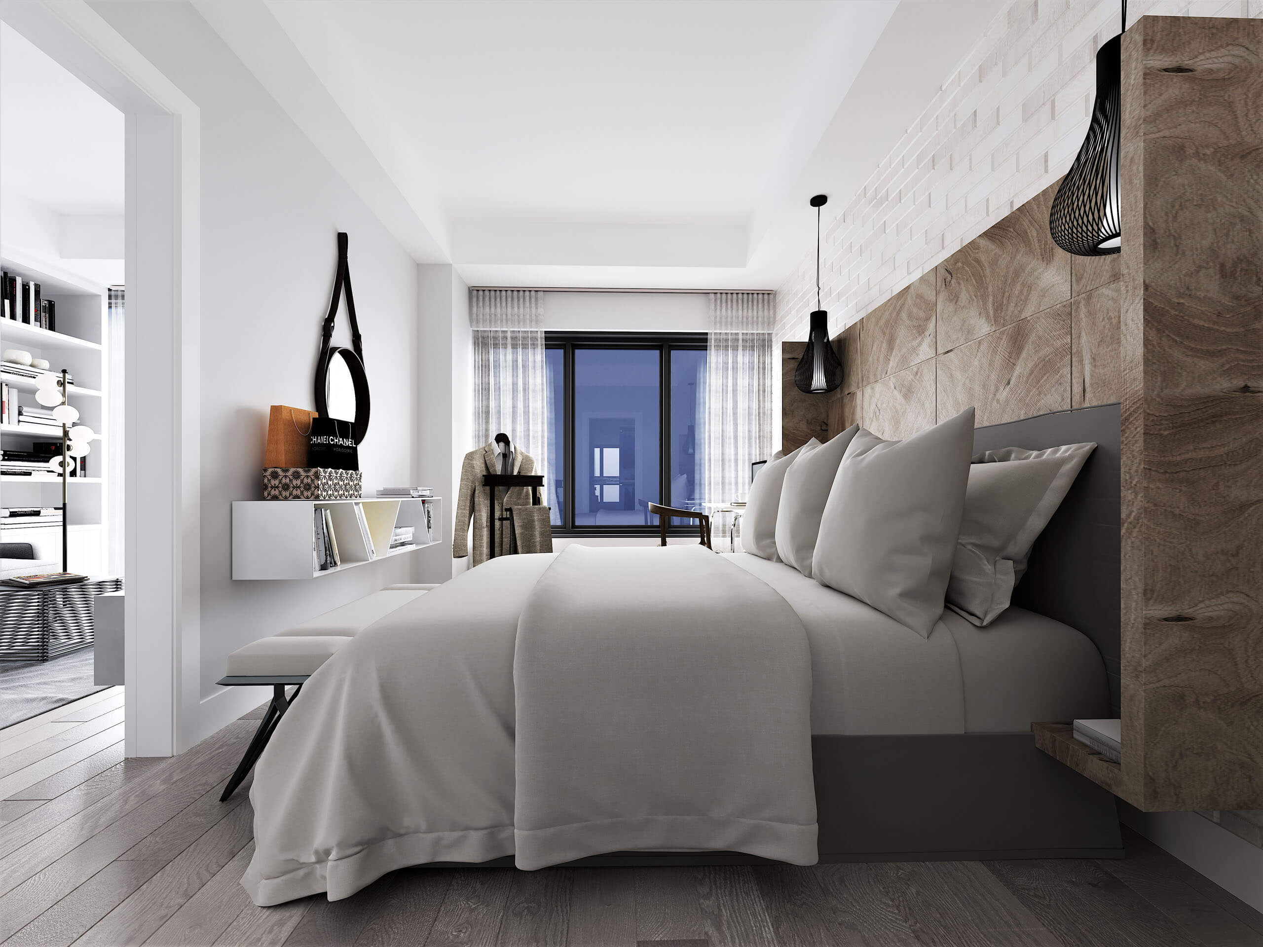 Interior Rendering - Standard Bedroom