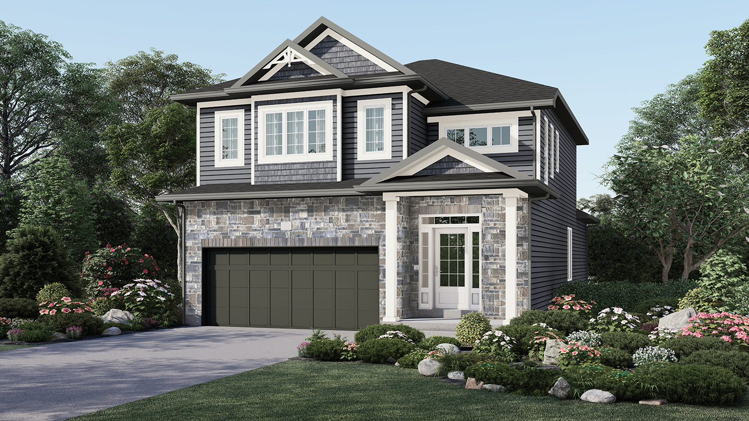 Exterior Rendering - Single Family House - Pearson