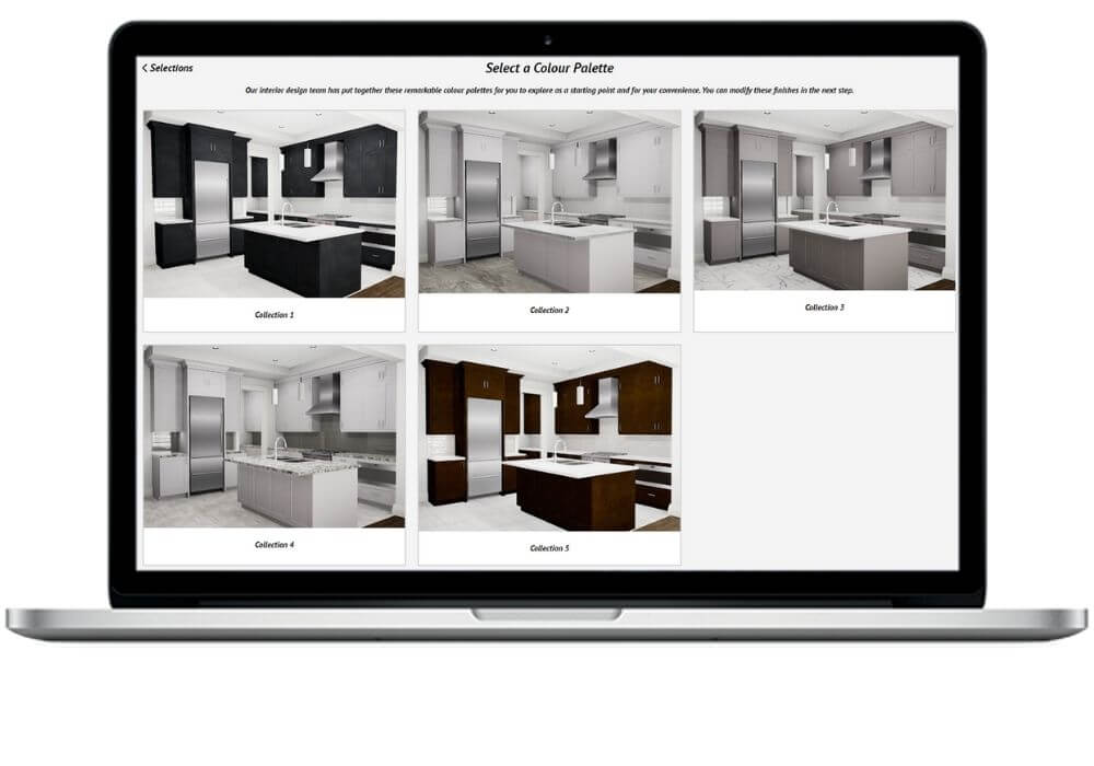 multiple color parckages for interior designs